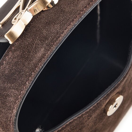 Karl Lagerfeld Signature Mini sac à main Cuir véritable 18 cm