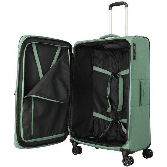 Travelite Kick Off 4 roues Valise cabine L 78 cm avec soufflet d'extension
