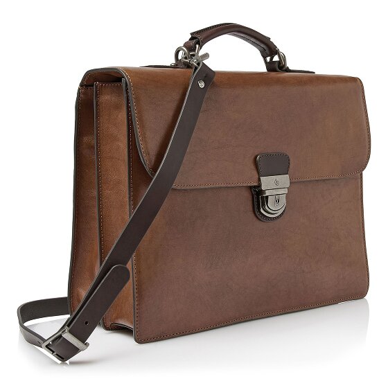 Castelijn & Beerens Rien Attaché-case Protection RFID Cuir véritable 39.5 cm Compartiment ordinateur