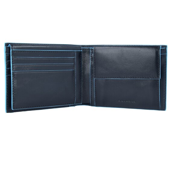 Piquadro Blue Square Porte-monnaie Cuir véritable 12.5 cm