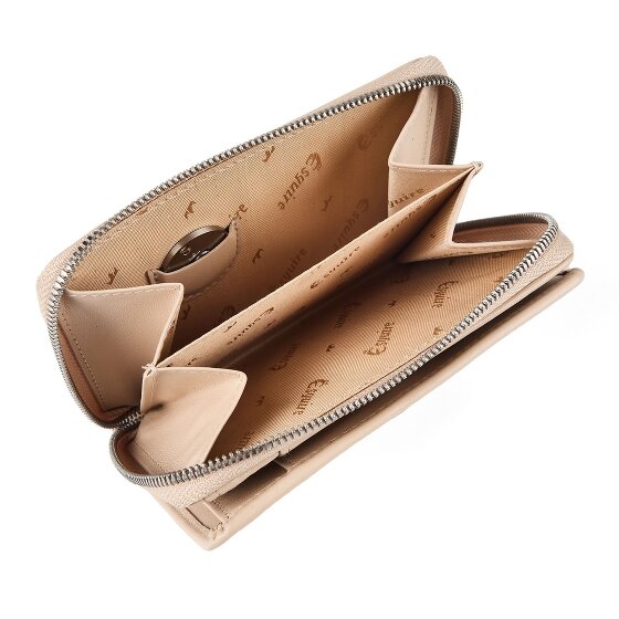 Esquire Athena Porte-monnaie Protection RFID Cuir véritable 13 cm