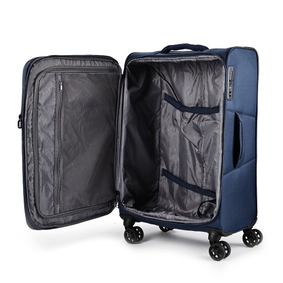 d&n Travel Line 9804 4 roues Set de valises 3 pièces avec soufflet d'extension
