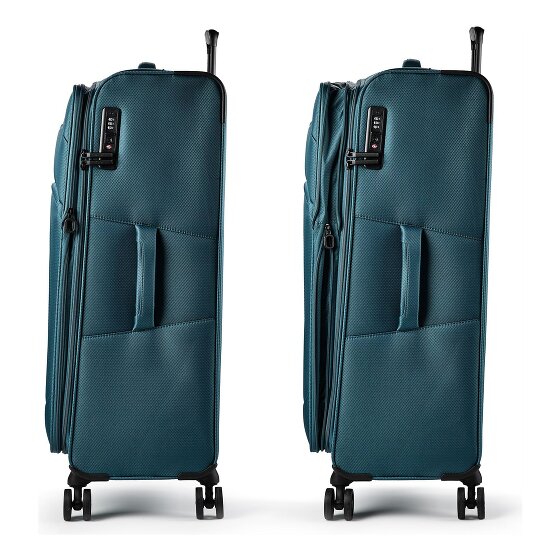 d&n Travel Line 9804 4 roues Valise cabine L 78 cm avec soufflet d'extension