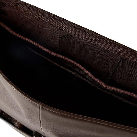 Piquadro Attaché-case Cuir véritable 42 cm Compartiment ordinateur