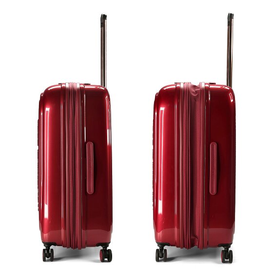 Mandarina Duck Logoduck + Metal 4 roues Valise cabine L 75 cm avec soufflet d'extension