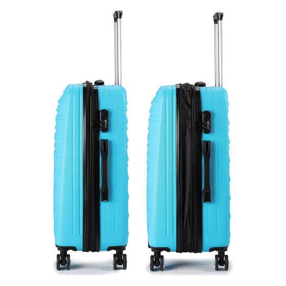 Benzi 5493 4 roulettes Set de valises 3 pièces avec soufflet d'extension