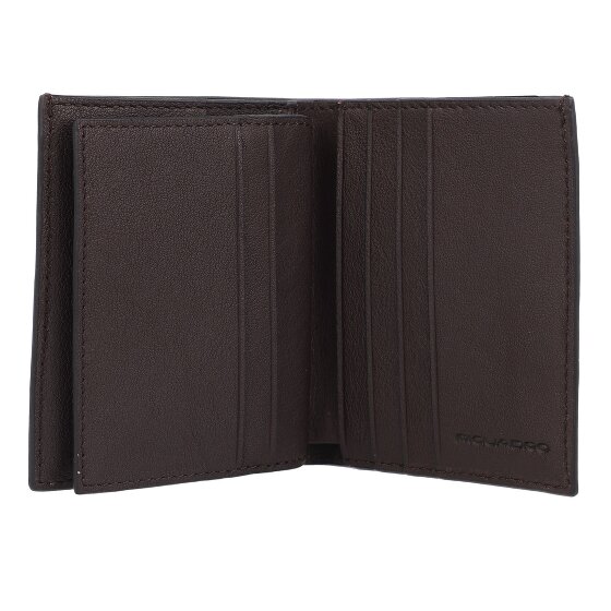 Piquadro Black Square Étui pour cartes de crédit Protection RFID Cuir 9 cm