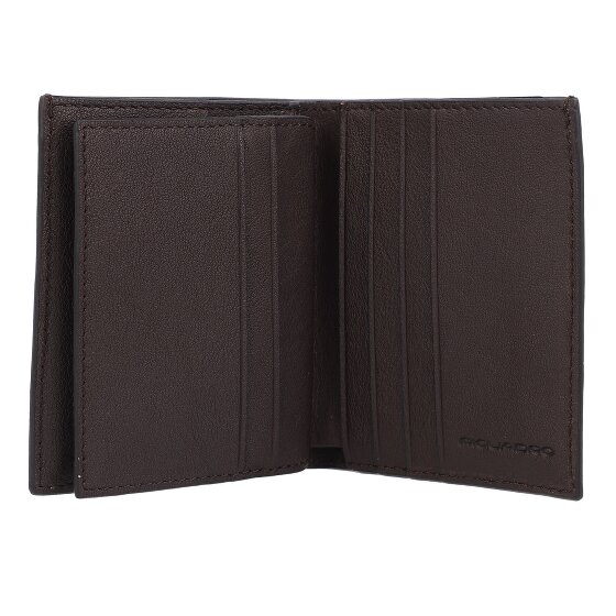 Piquadro Black Square Étui pour cartes de crédit Protection RFID Cuir 9 cm