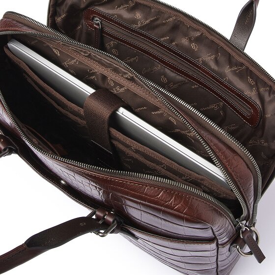 Castelijn & Beerens Jules Attaché-case Protection RFID Cuir véritable 30 cm Compartiment ordinateur