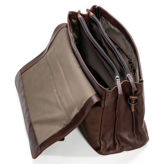 Farmhood Porte-documents Memphis XXL 3 compartiments cuir 39 cm