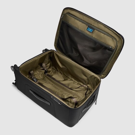 Piquadro Brief 4 roulettes Trolley 68 cm avec soufflet d'extension