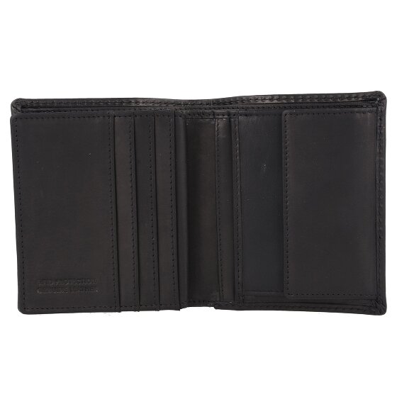 Greenburry Pure Black Porte-monnaie Protection RFID Cuir 11 cm