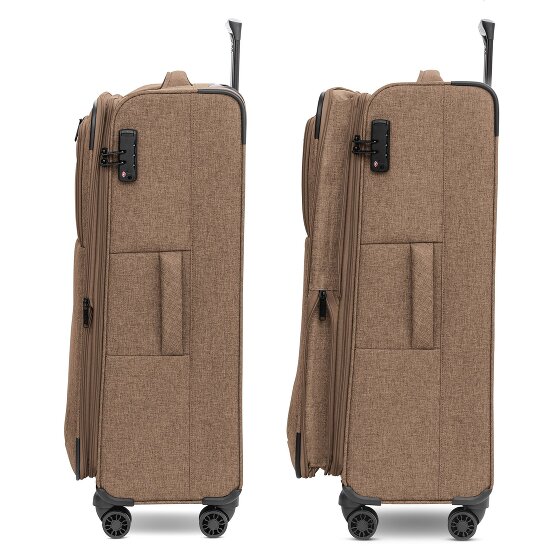 Redolz Essentials 12 LARGE 4 roulettes Trolley 79 cm avec soufflet d'extension