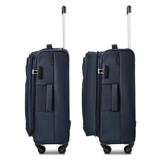 Wenger Beaumont 4 roulettes Trolley M 67 cm avec soufflet d'extension