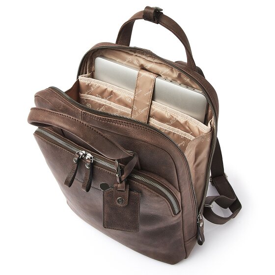 Castelijn & Beerens Carisma Daypack Protection RFID Cuir véritable 40 cm Compartiment ordinateur