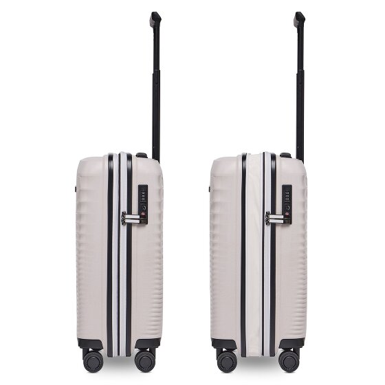 Farmhood Eco Edition 4 roulettes Trolley de cabine 55 cm avec soufflet d'extension