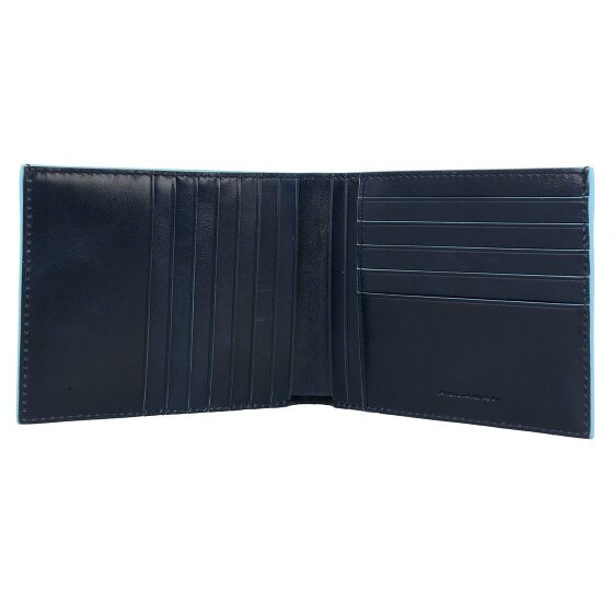 Piquadro Blue Square Porte-cartes de crédit en cuir 12,5 cm