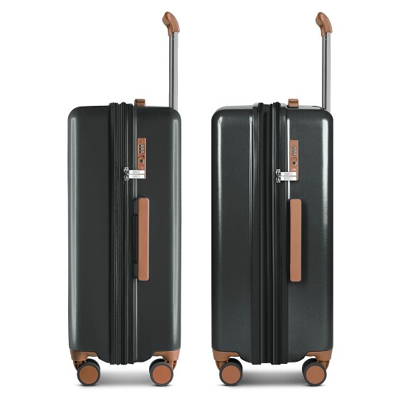Bric's Ferrara 4 roulettes Trolley M 67 cm avec soufflet d'extension