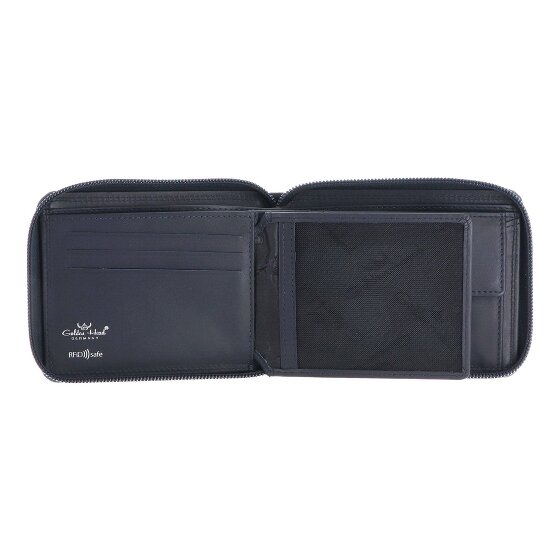 Golden Head Polo Porte-monnaie Protection RFID Cuir véritable 12.5 cm
