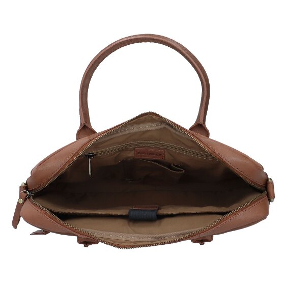 Burkely Vintage Attaché-case Cuir véritable 37 cm Compartiment ordinateur
