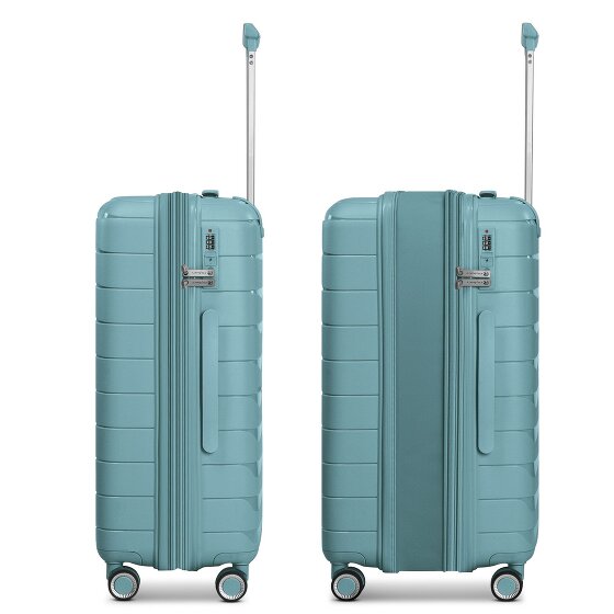 Franky London 4 roulettes Set de valises 3 pièces avec soufflet d'extension