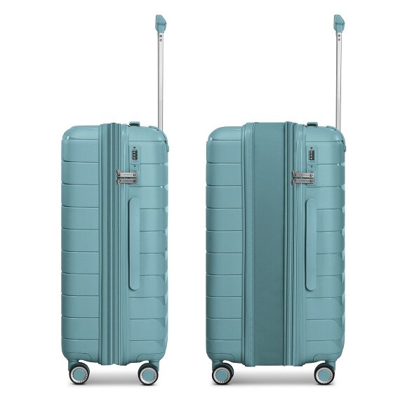 Franky London 4 roulettes Set de valises 3 pièces avec soufflet d'extension