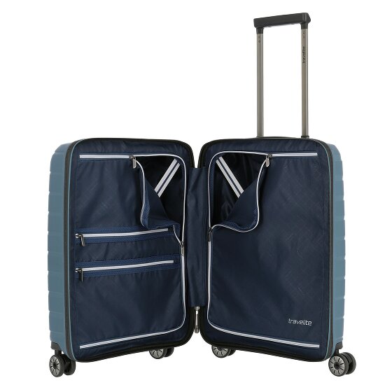 Travelite Air Base 4 roulettes Trolley de cabine 55 cm Compartiment pour ordinateur portable