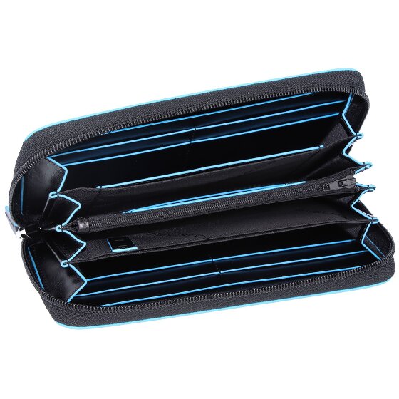 Piquadro Blue Square Porte-monnaie Cuir véritable 19 cm