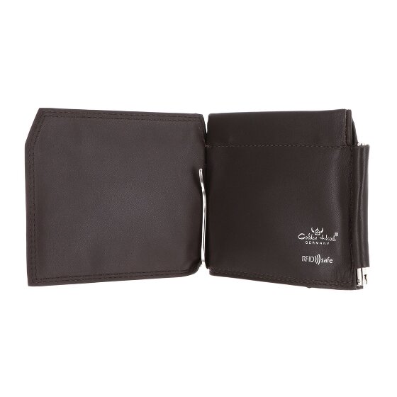 Golden Head Polo Porte-monnaie Protection RFID Cuir véritable 11 cm