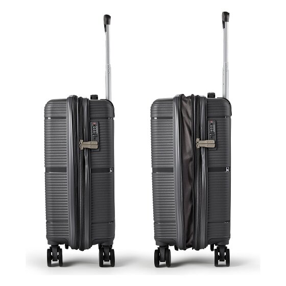 Benzi 5899 4 roues Valise cabine S 55 cm avec soufflet d'extension