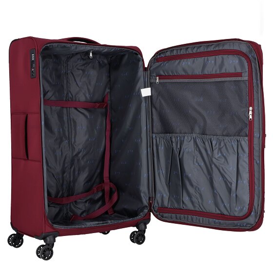 d&n Travel Line 9504 4 roulettes Trolley L 76 cm avec soufflet d'extension