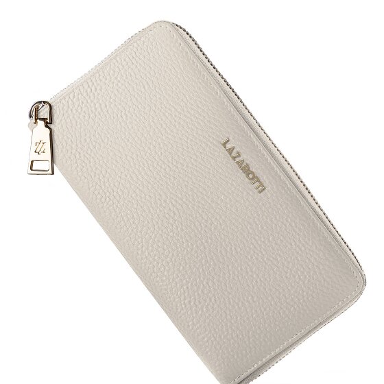 Lazarotti Bologna Leather XL Porte-monnaie zip-around en cuir 19 cm
