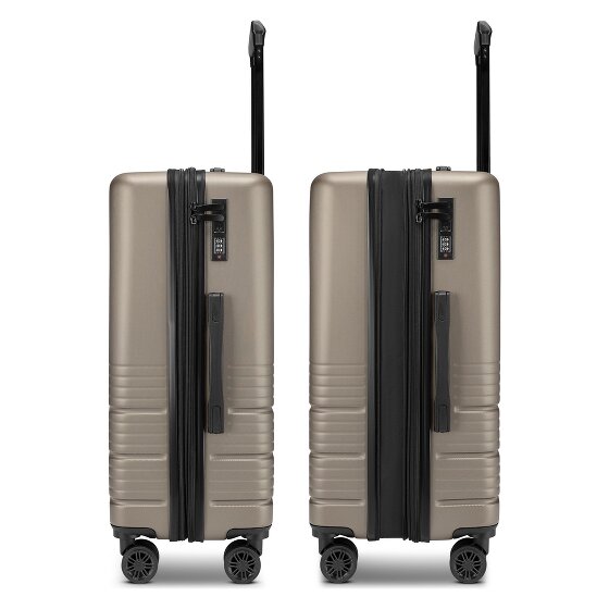 camel active Hanoi 4 roulettes Trolley M 65 cm avec soufflet d'extension