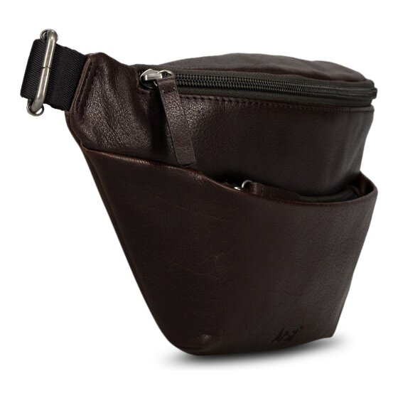 Jost Glasgow Sac banane Protection RFID Cuir véritable 36 cm