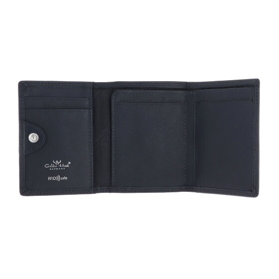 Golden Head Polo Porte-monnaie Protection RFID Cuir véritable 10 cm