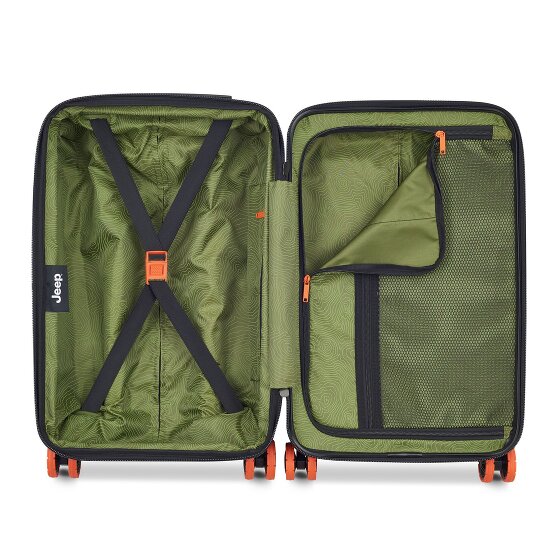 Jeep JH002B 4 roulettes Trolley de cabine XL 55 cm avec soufflet d'extension