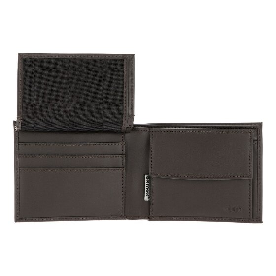 oxmox Leather Porte-monnaie Protection RFID Cuir véritable 10 cm