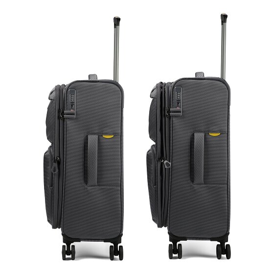 Mandarina Duck Zephyr 4 roues Valise cabine M 67 cm avec soufflet d'extension