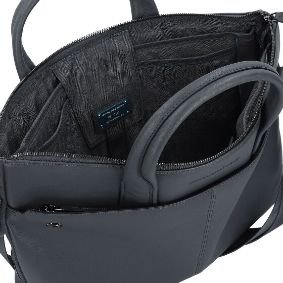 Piquadro Black Square Porte-documents en cuir 42 cm Compartiment pour ordinateur portable