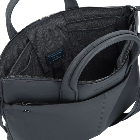 Piquadro Black Square Porte-documents en cuir 42 cm Compartiment pour ordinateur portable