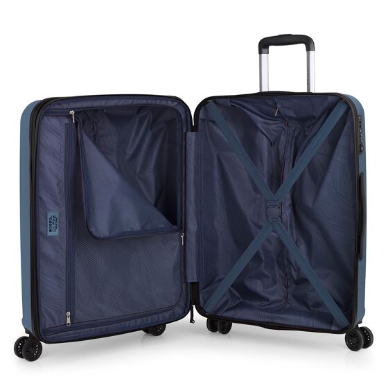 Gabol Montreal 4 roulettes Set de valises 3 pièces avec soufflet d'extension