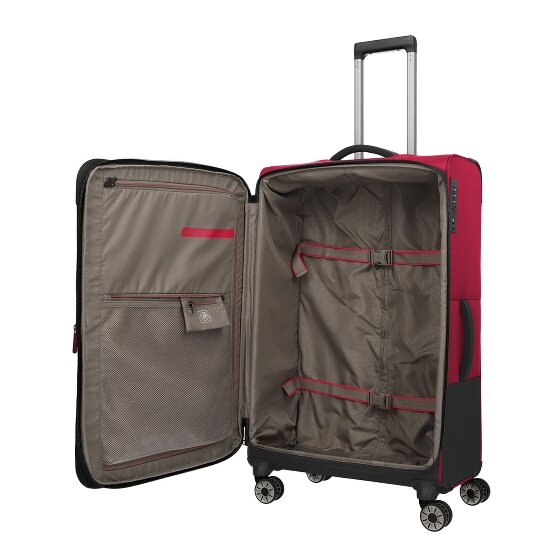 Travelite Crosslite 5.0 4 roulettes Trolley L 77 cm avec soufflet d'extension