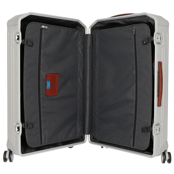 Piquadro Valise cabine à 4 roues en Aluminium, 79 cm