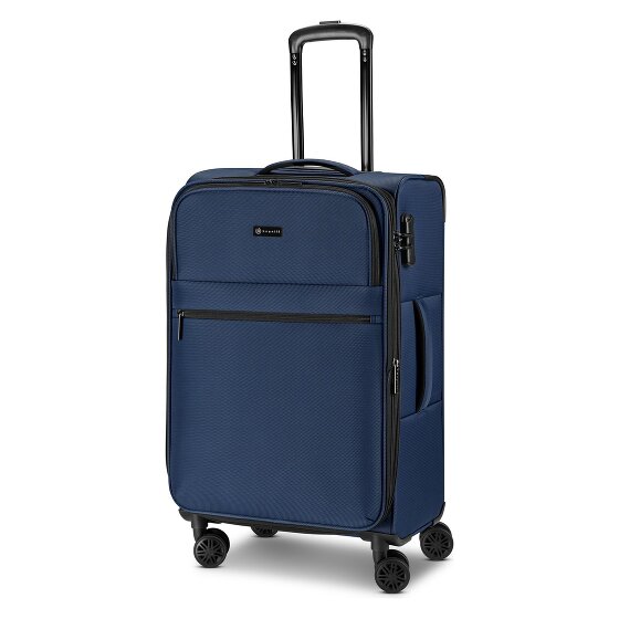 bugatti Valencia Soft 4 roulettes Trolley M 65 cm avec soufflet d'extension