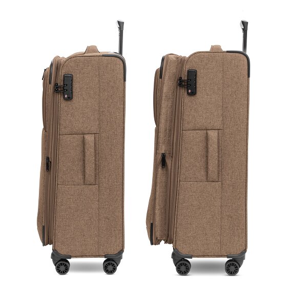 Redolz Essentials 12 LARGE 4 roulettes Trolley 79 cm avec soufflet d'extension