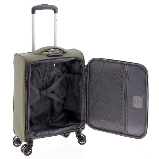 Gladiator 3700 4 roulettes Trolley de cabine 55 cm avec soufflet d'extension