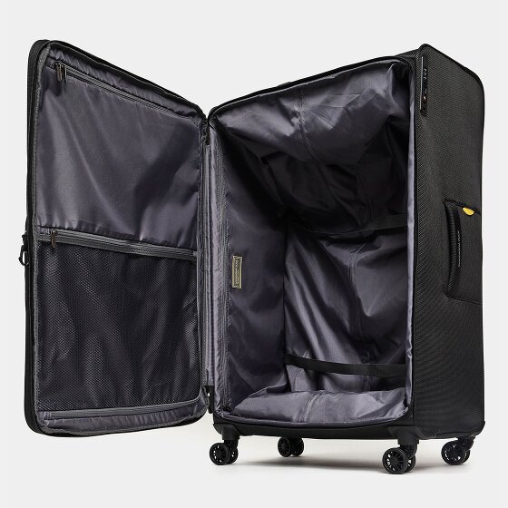 Mandarina Duck Zephyr 4 roulettes Trolley XL 83 cm avec soufflet d'extension