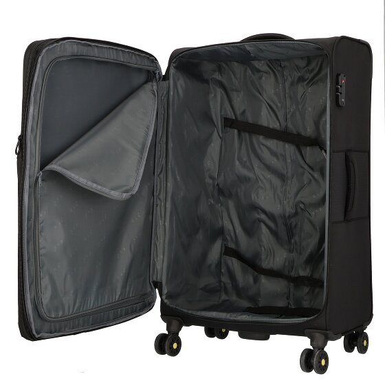 d&n Travel Line 9704 4 roulettes Trolley L 78 cm avec soufflet d'extension