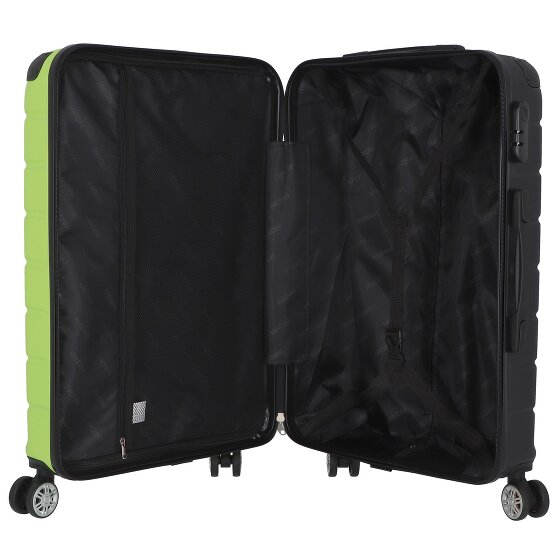 Nowi Rhodos 4 roulettes Set de valises 3 pièces