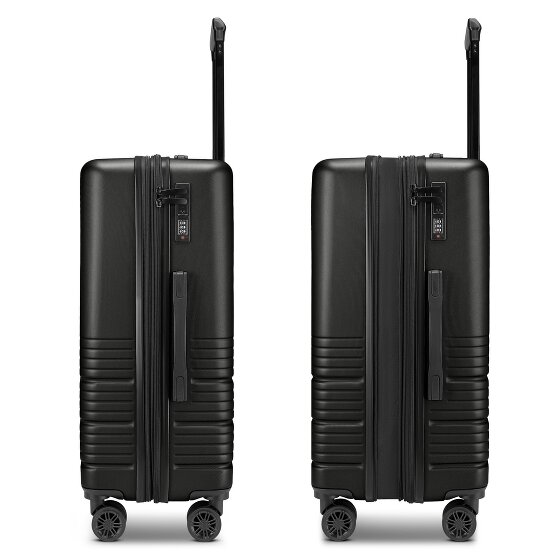 camel active Hanoi 4 roulettes Set de valises 3 pièces avec soufflet d'extension